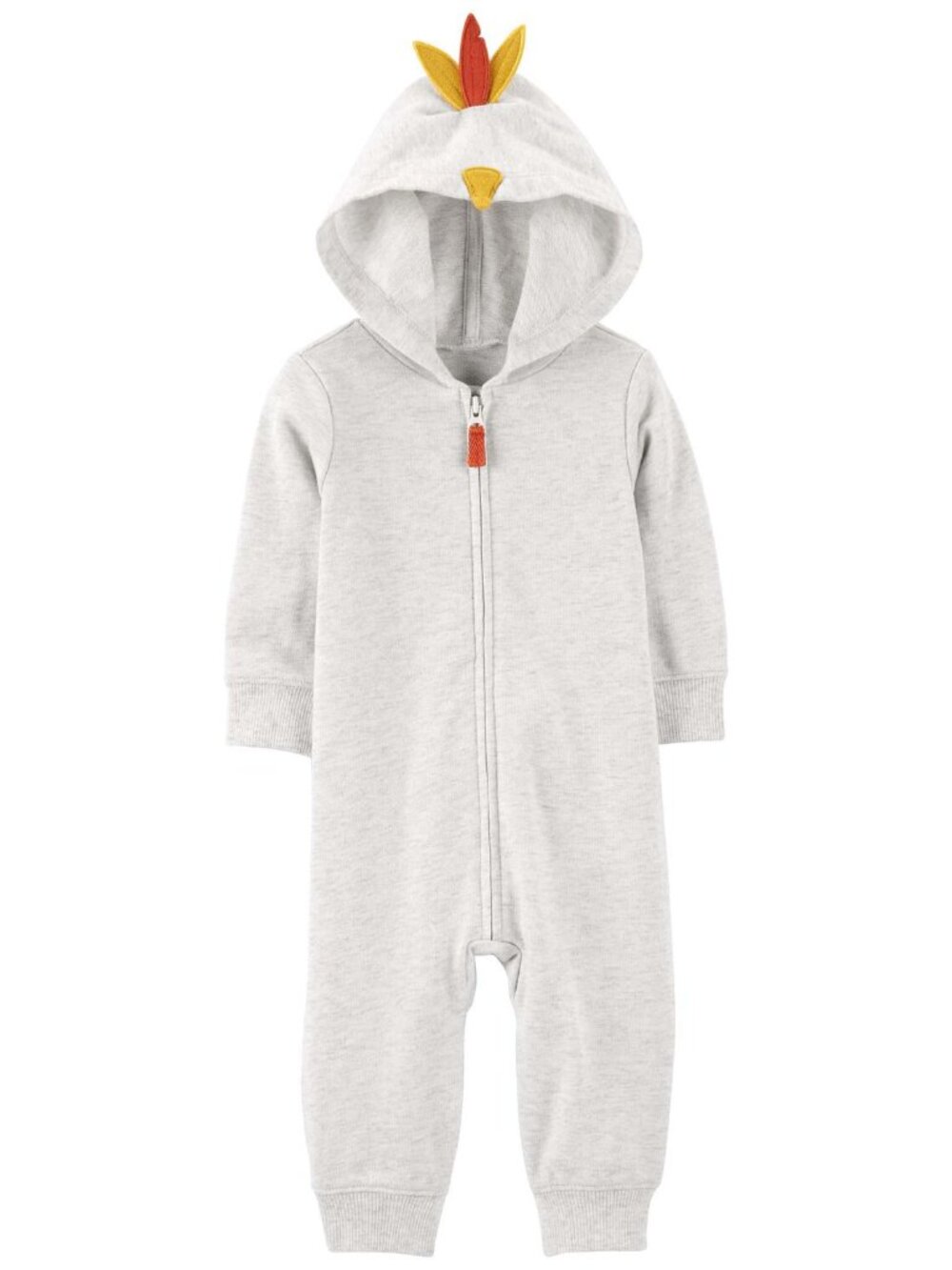 Carter's Unisex Baby 6 Months Hooded 3D Turkey Thanksgiving Fall Zip Up NWT